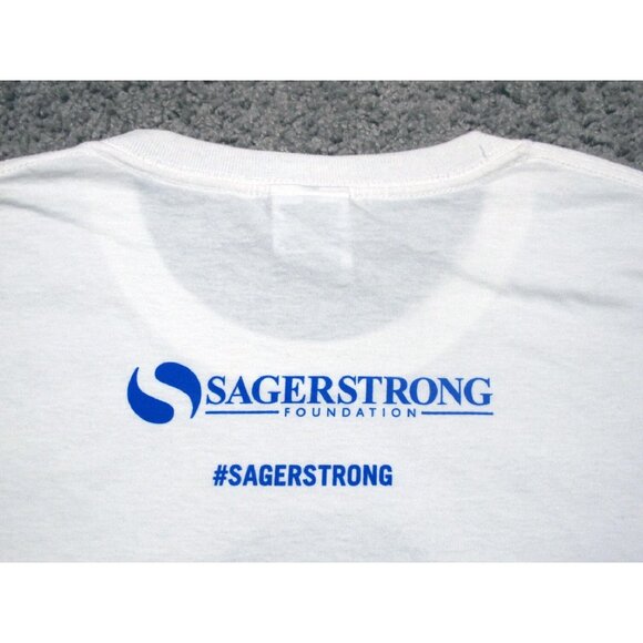 Golden State Warriors TNT Craig Sager Sagerstrong Foundation SGA mens t-shirt XL - Picture 6 of 8